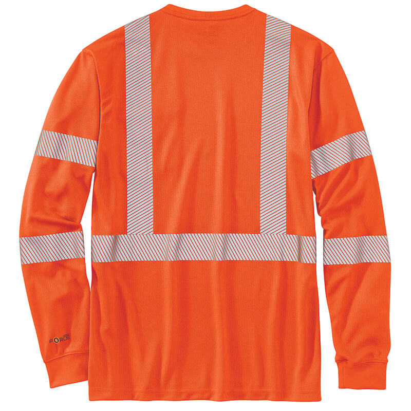 100496 - Carhartt Men's High-Visibility Force Long-Sleeve Class 3 T-Shirt