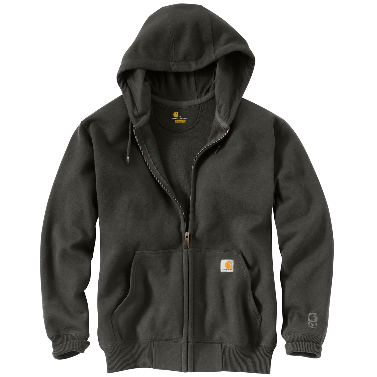 100614 - Rain Defender Loose Fit Heavyweight Front-Zip Sweatshirt 306 Peat