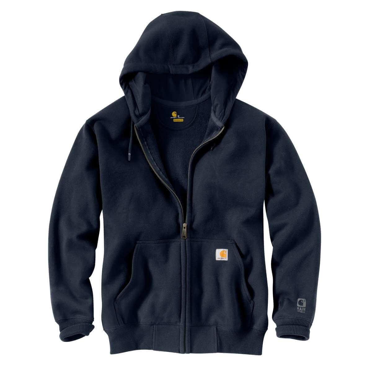 100614 - Rain Defender Loose Fit Heavyweight Front-Zip Sweatshirt 472 Navy