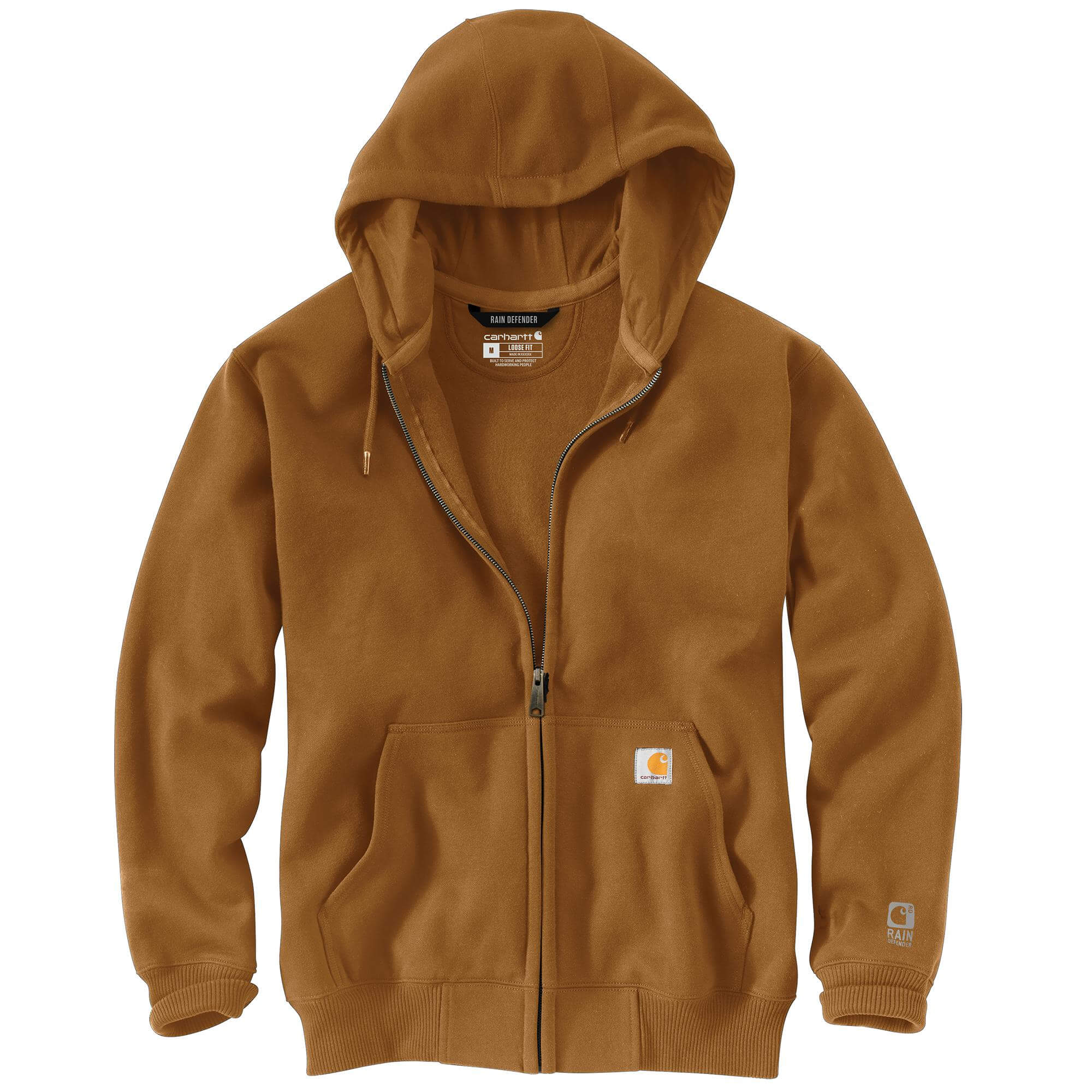 100614 - Carhartt Men's Rain Defender Loose Fit Heavyweight Front-Zip Sweatshirt