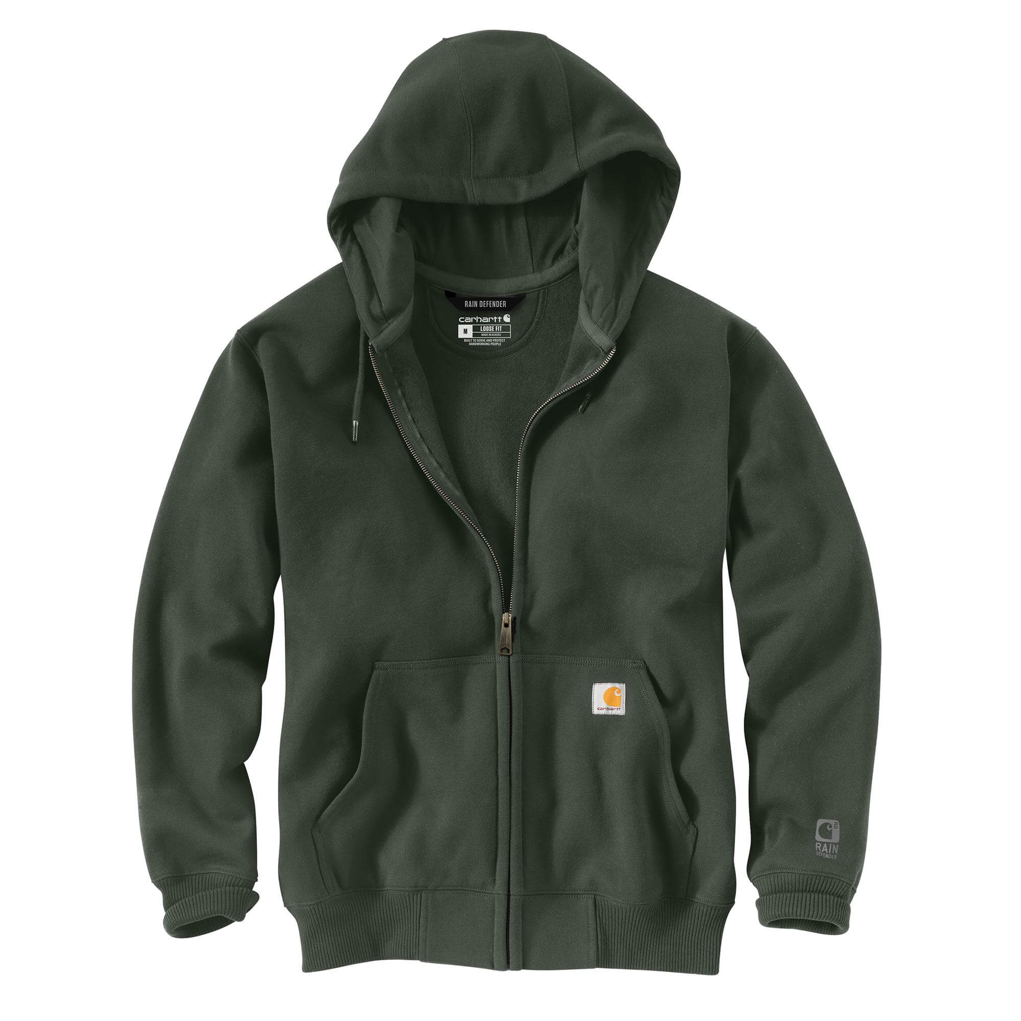 100614 - Carhartt Men's Rain Defender Loose Fit Heavyweight Front-Zip Sweatshirt