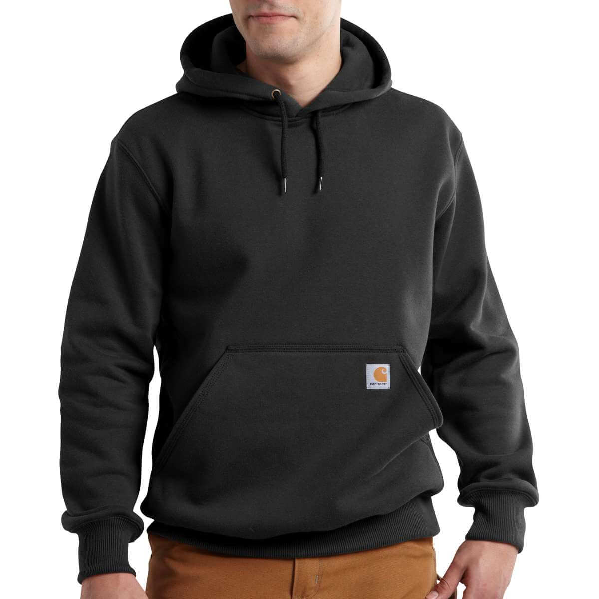 Carhartt Rain Defender Heavyweight Hoodie Black Front