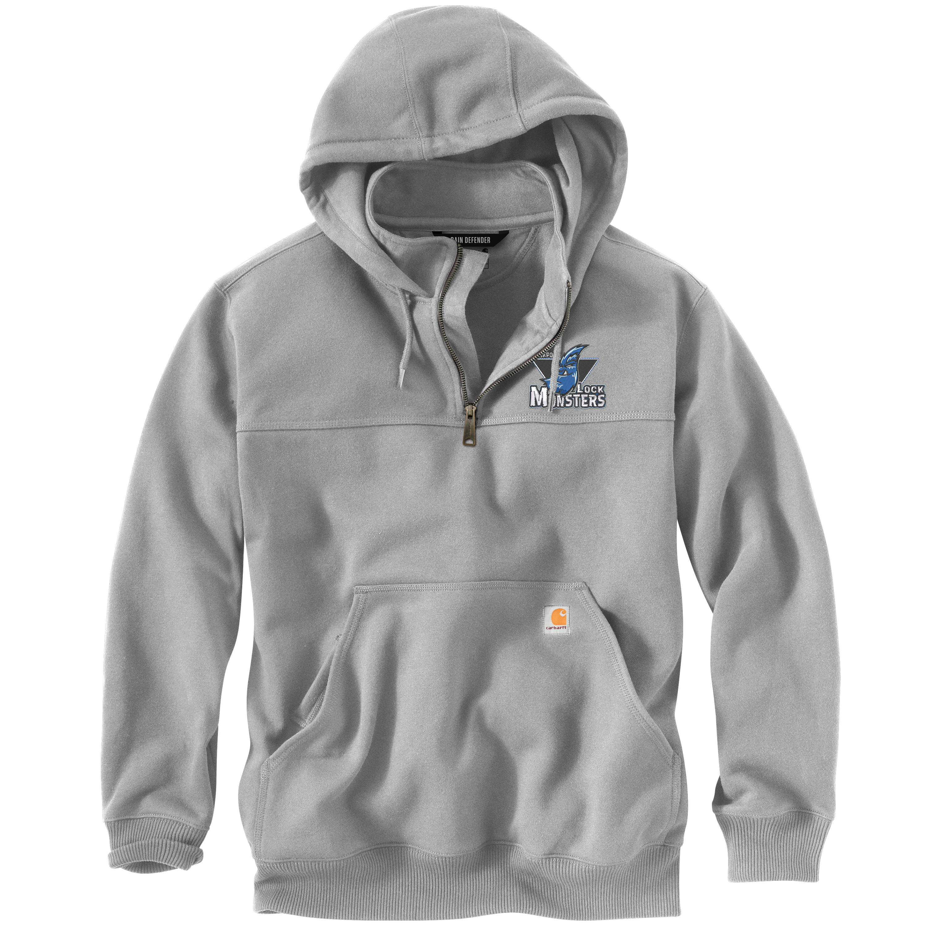 Lockport Lock Monsters - Carhartt® Rain Defender® Paxton Heavyweight Hooded Zip Mock Sweatshirt