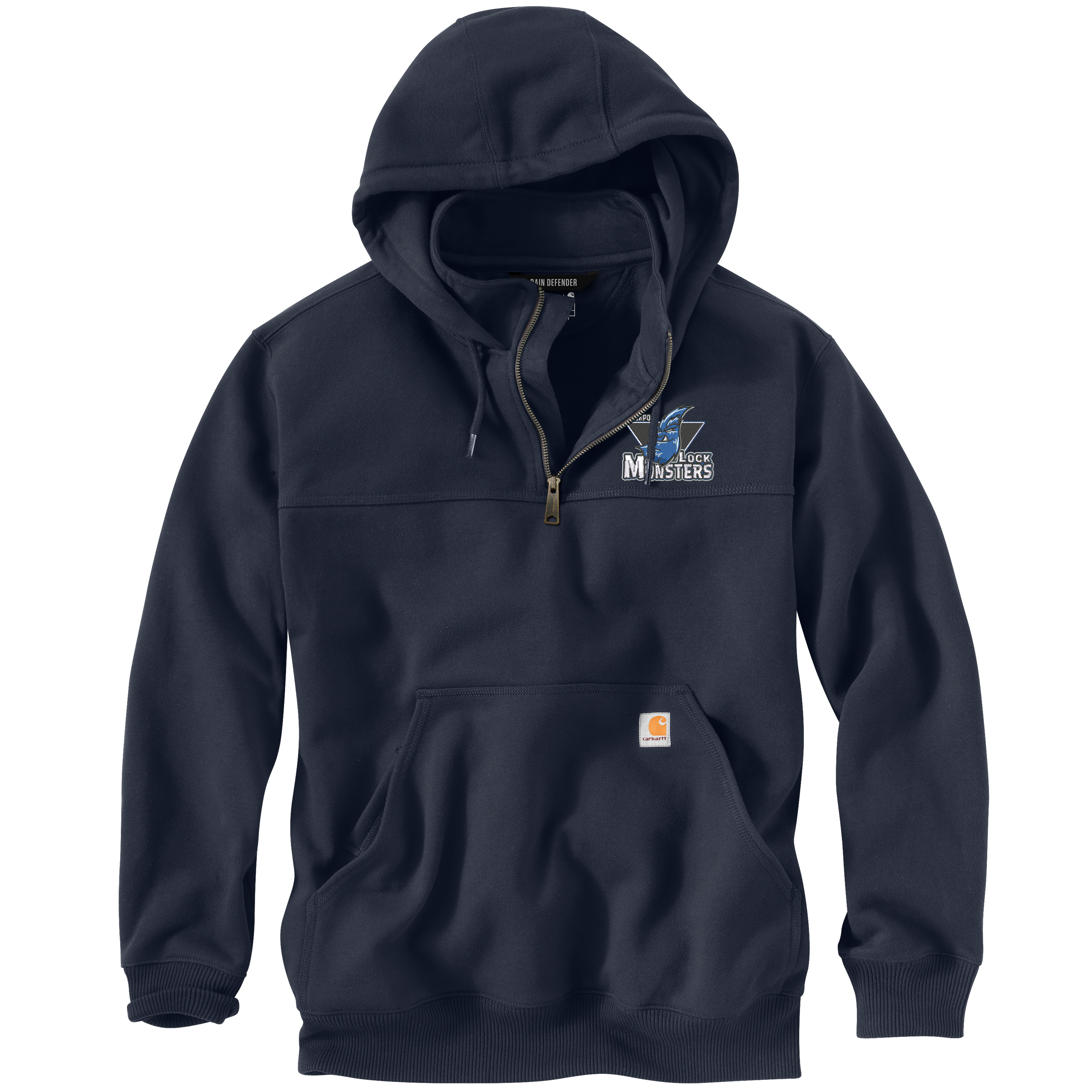 Lockport Lock Monsters - Carhartt® Rain Defender® Paxton Heavyweight Hooded Zip Mock Sweatshirt