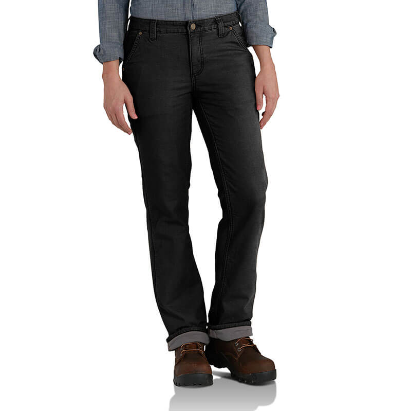 Carhartt Slim Fit Skinny Leg “Crawford Pant” Black Jeans Size 14