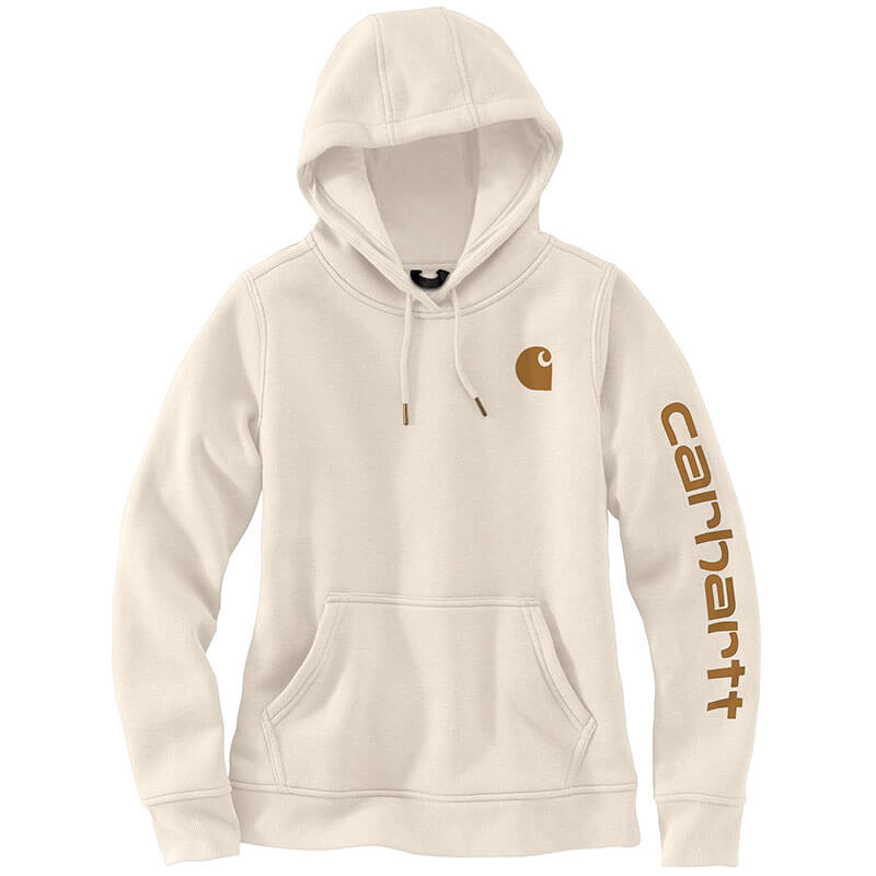 102791 Carhartt Women's Clarksburg Sleeve Logo Hooded Sweatshirt