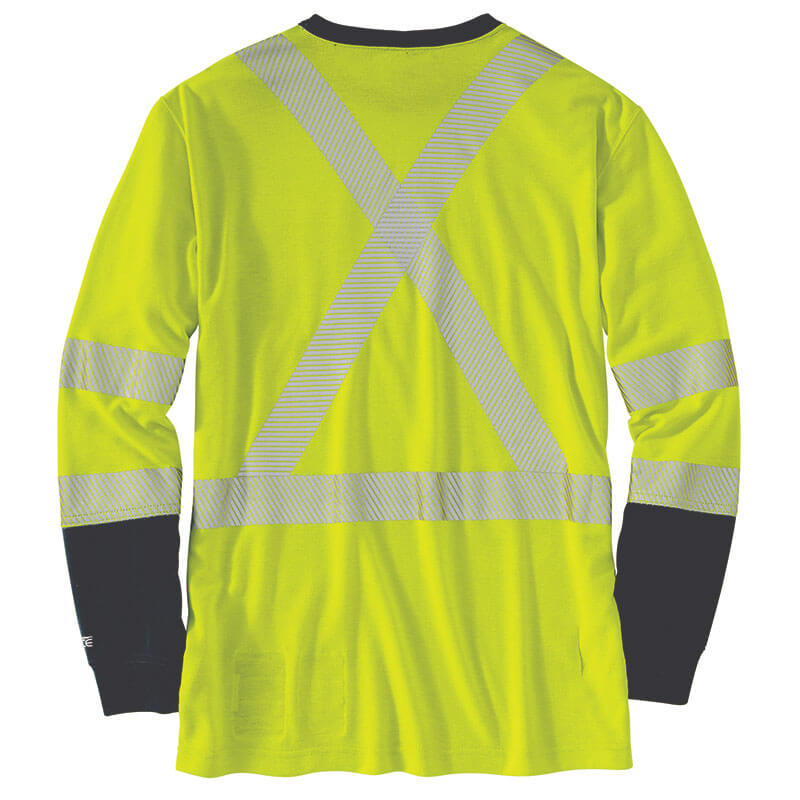 102905 - Carhartt Men's Flame-Resistant High-Visibility Force Long-Sleeve T-Shirt -Class 3