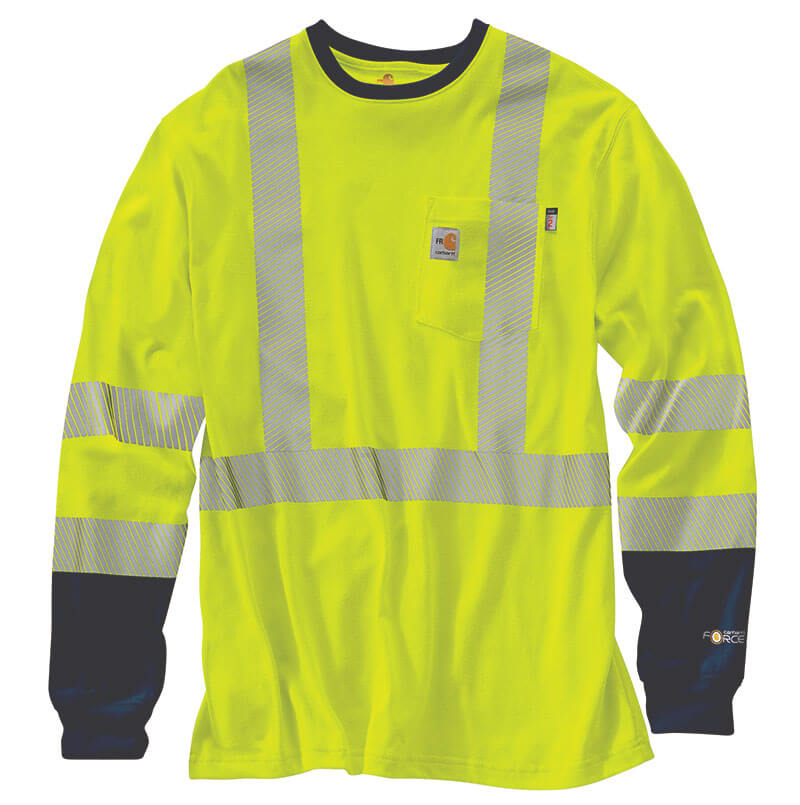102905 - Flame-Resistant High-Visibility Force Long-Sleeve T-Shirt -Class 3