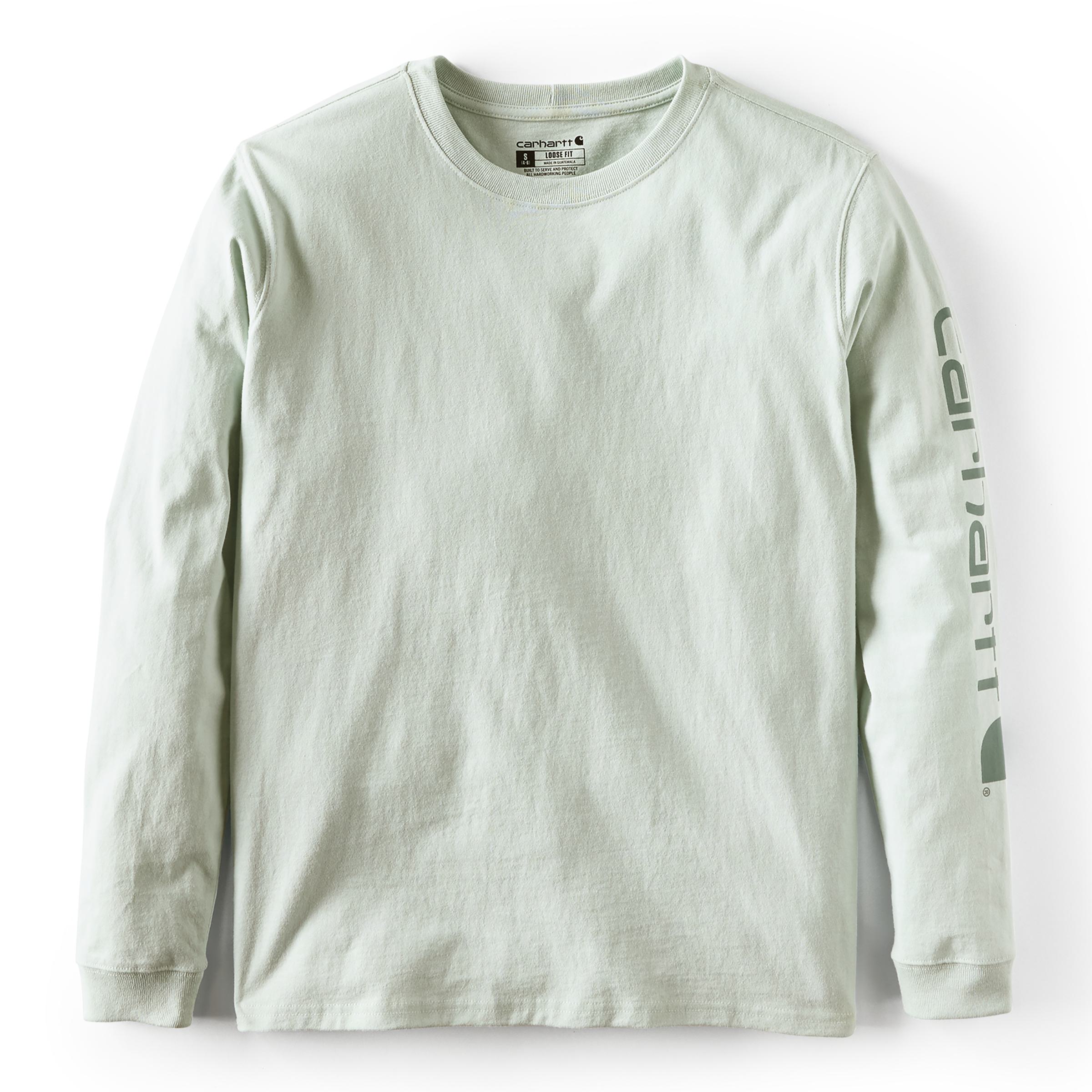 103401 - Carhartt Women's WK231 Workwear Sleeve Logo Long-Sleeve T-Shirt