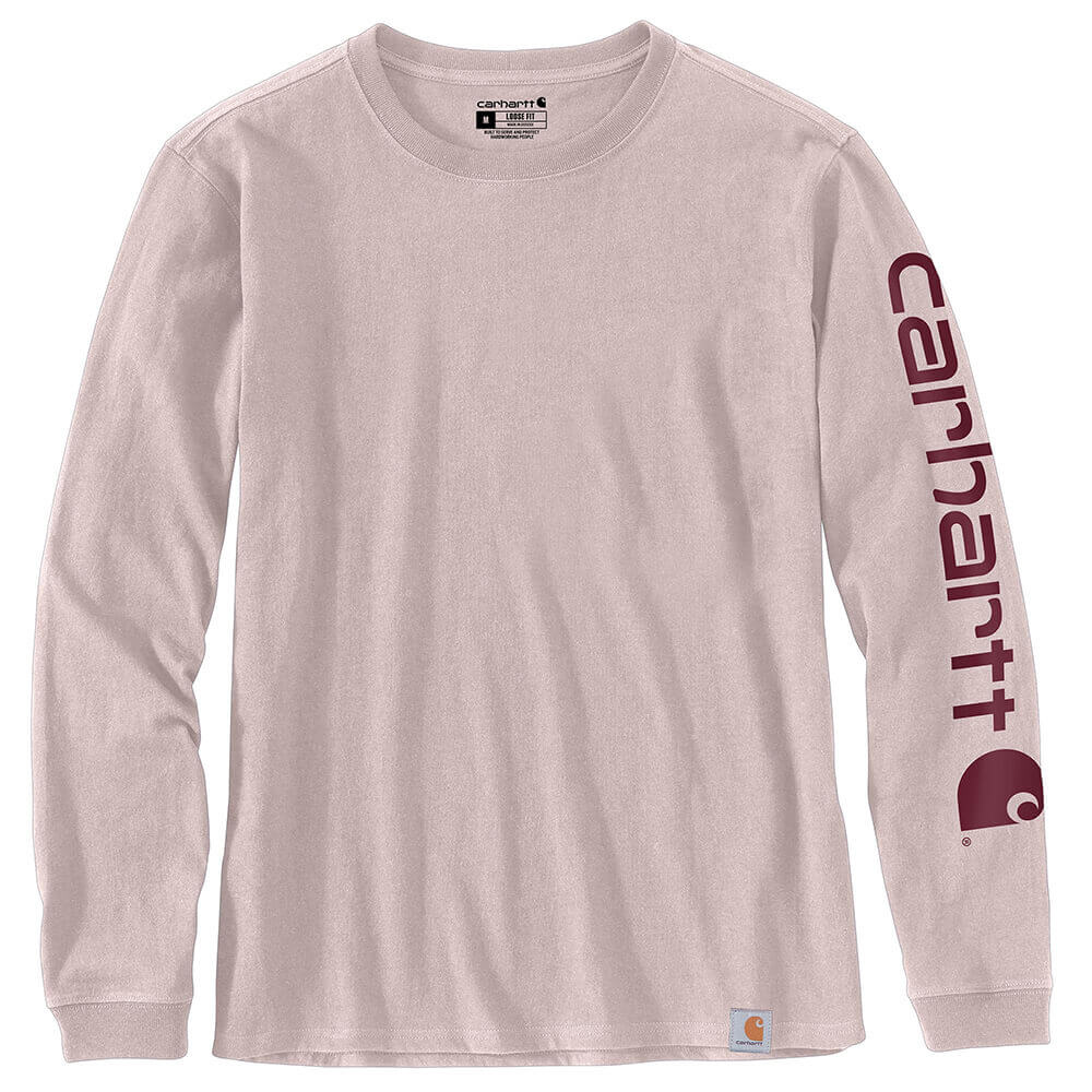 103401 - Carhartt Women's WK231 Workwear Sleeve Logo Long-Sleeve T-Shirt