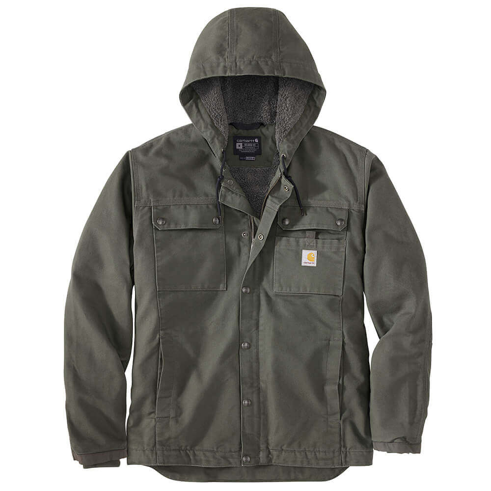 103826 Carhartt Relaced Fit Washed Duck Sherpa-Lined Utility Jacket MOS Moss