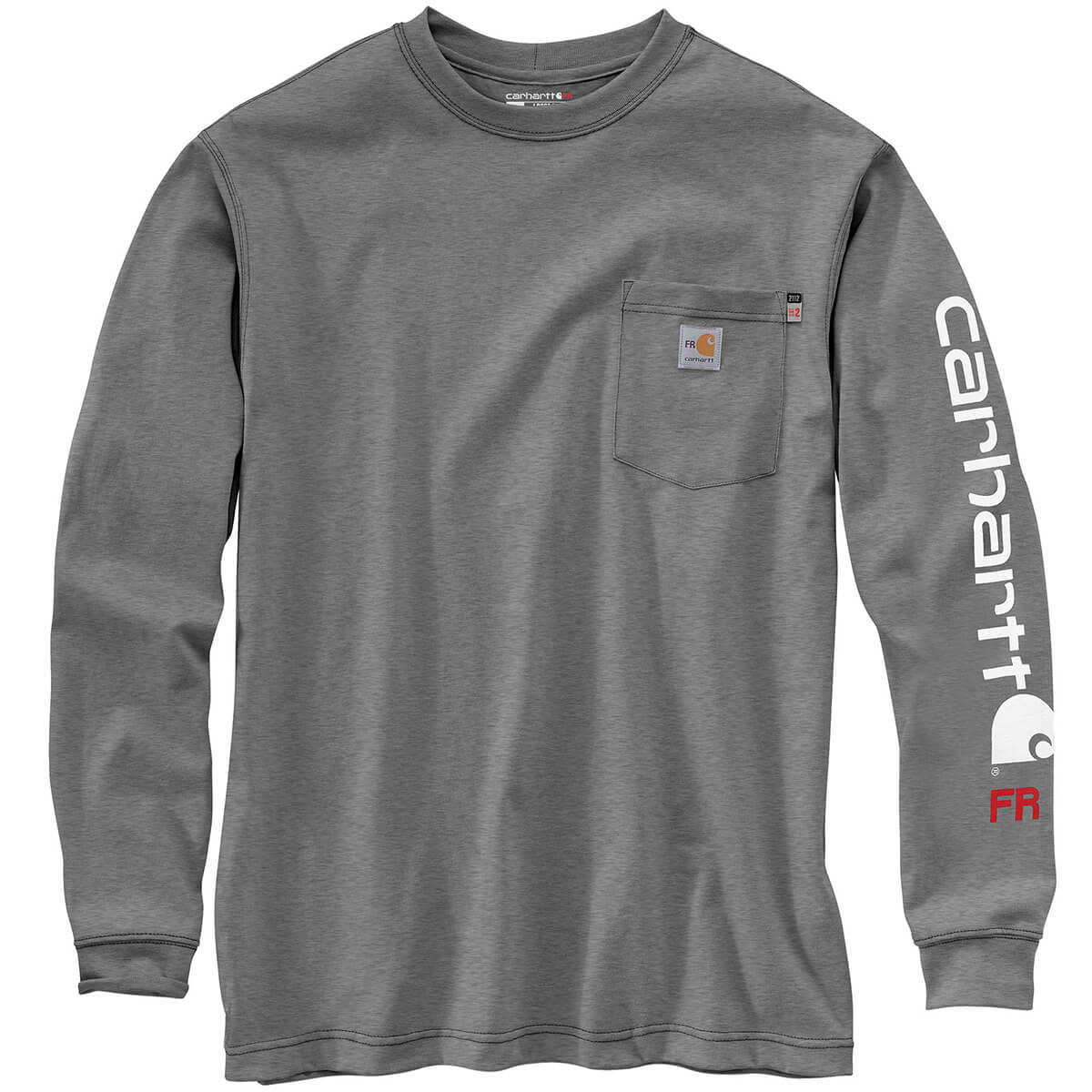 104130 - Carhartt Men's Flame Resistant Force® Org Fit Midweight Long-Sleeve Logo GraphicT-Shirt