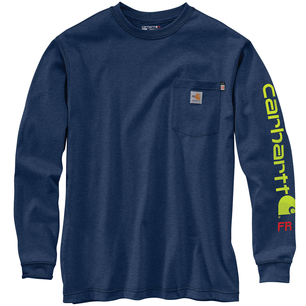 104130 - Carhartt Men's Flame Resistant Force® Org Fit Midweight Long-Sleeve Logo GraphicT-Shirt