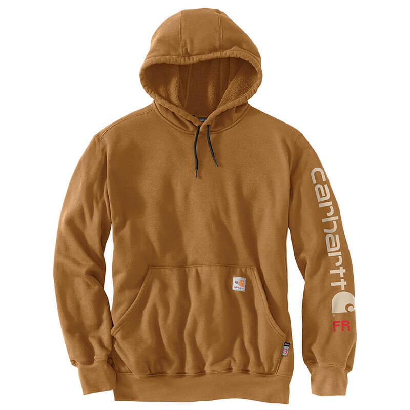 104505 - Carhartt Men's FR Force Original Fit Midweight Hooded Graphic Sweatshirt