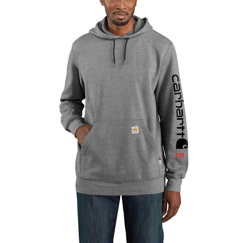 104505 - Carhartt Men's FR Force Original Fit Midweight Hooded Graphic Sweatshirt