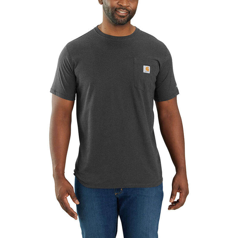 Carhartt Force T-Shirt Carbon Heather Front 104616CRH