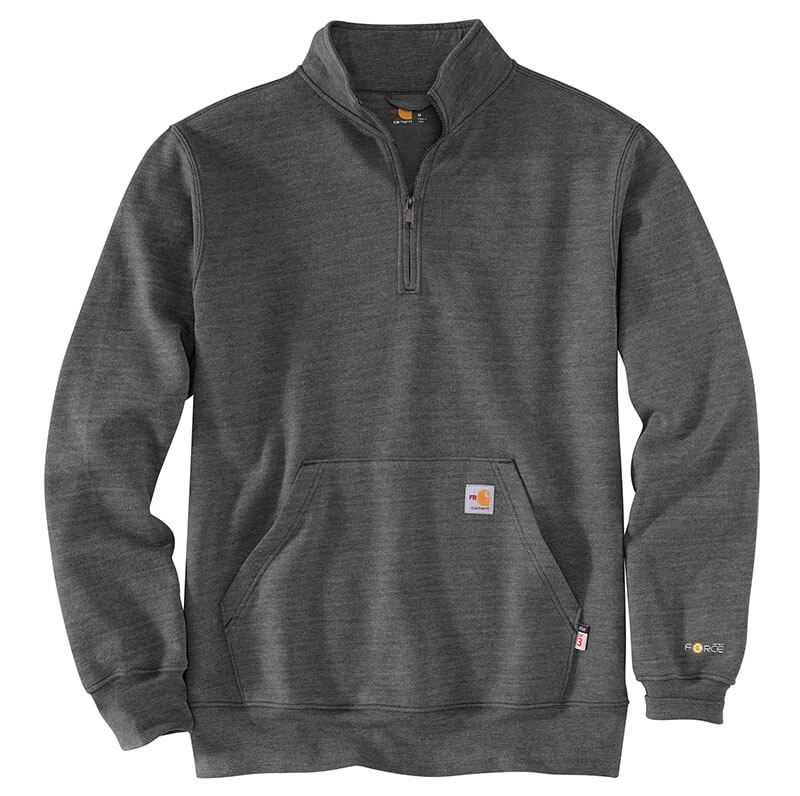 105028 - Carhartt Men's Flame Resistant Force Loose Fit Midweight Mock Neck Sweatshirt