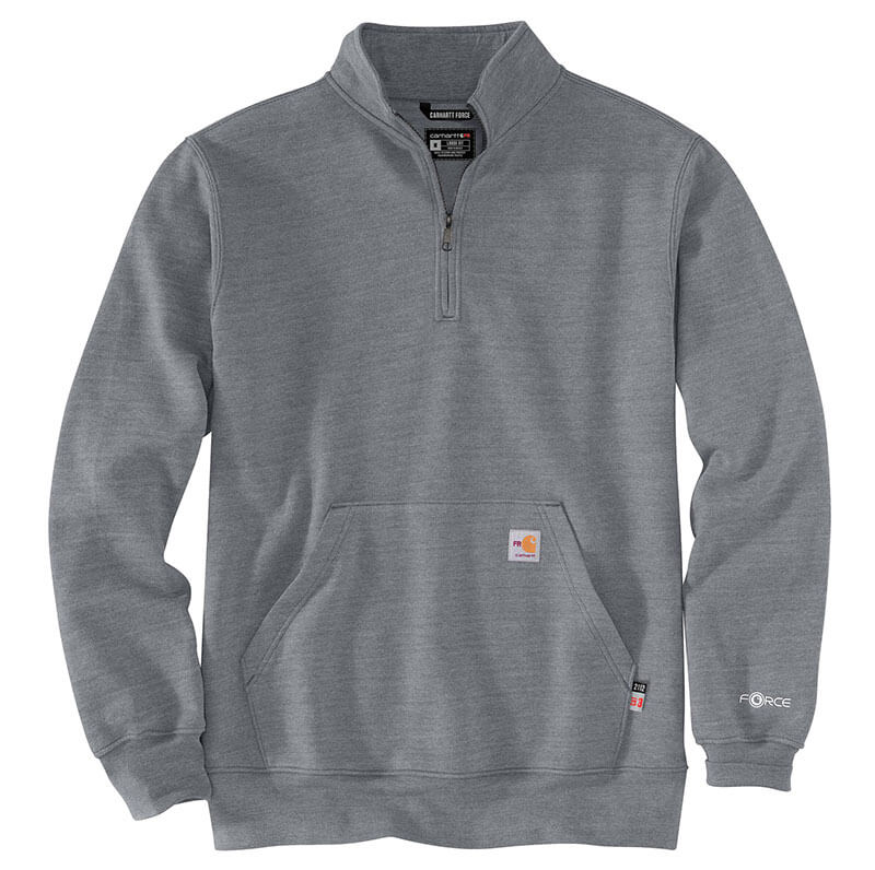 105028 - Carhartt Men's Flame Resistant Force Loose Fit Midweight Mock Neck Sweatshirt