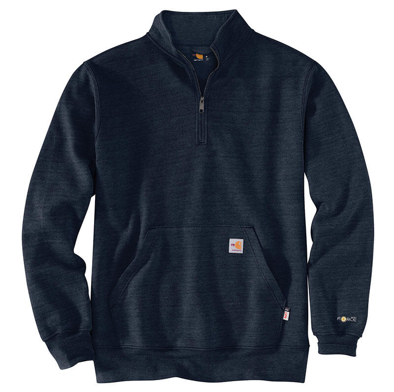 105028 - Carhartt Men's Flame Resistant Force Loose Fit Midweight Mock Neck Sweatshirt