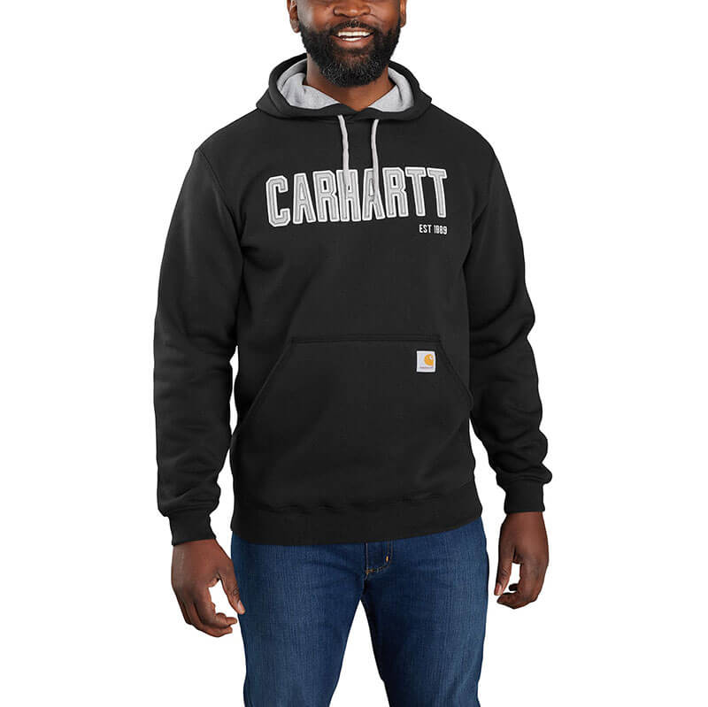 105494 - Carhartt Men's Loose Fit Midweight Felt Logo Graphic Sweatshirt