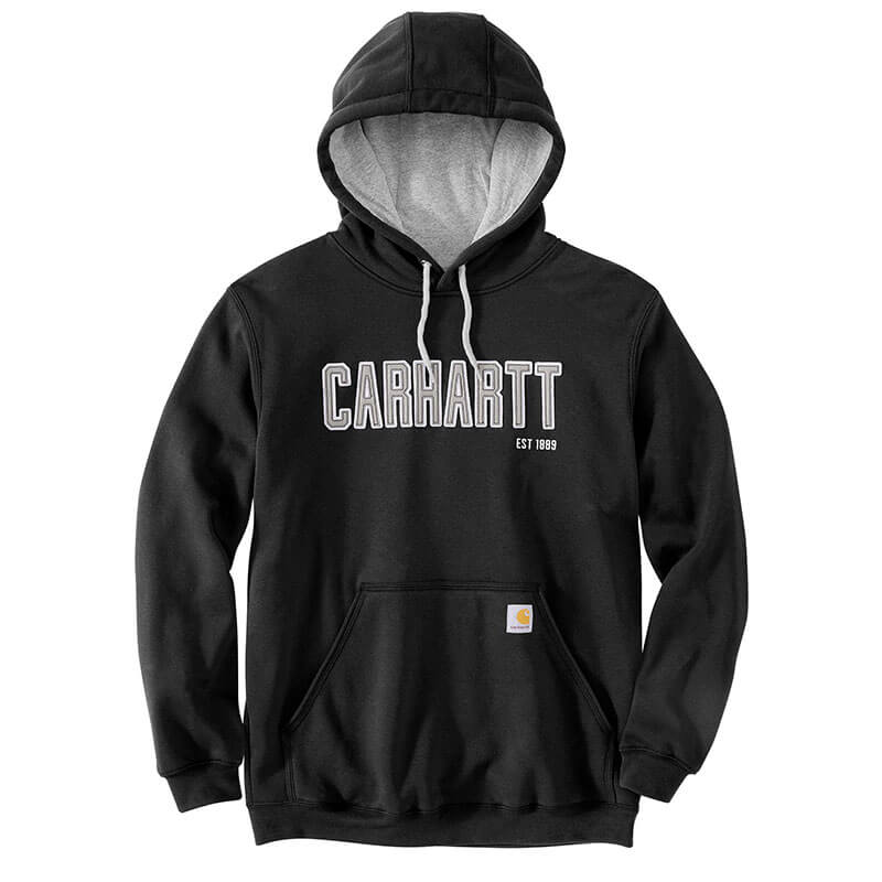 105494 - Carhartt Men's Loose Fit Midweight Felt Logo Graphic Sweatshirt