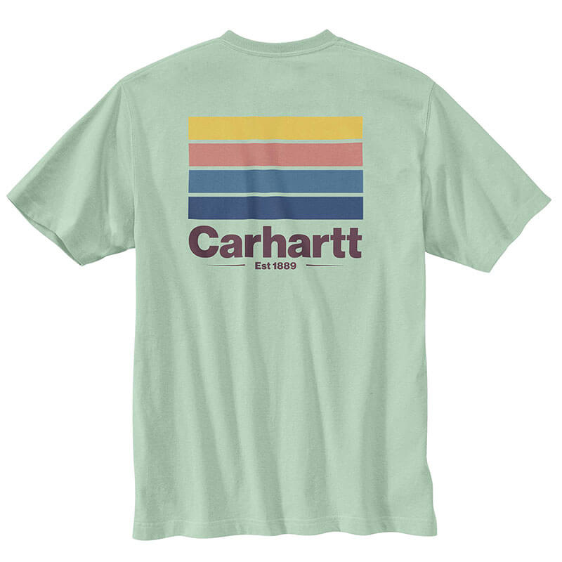 105713 - Carhartt Relaxed Fit Heavyweight Short-Sleeve Pocket Line Graphic T-Shirt