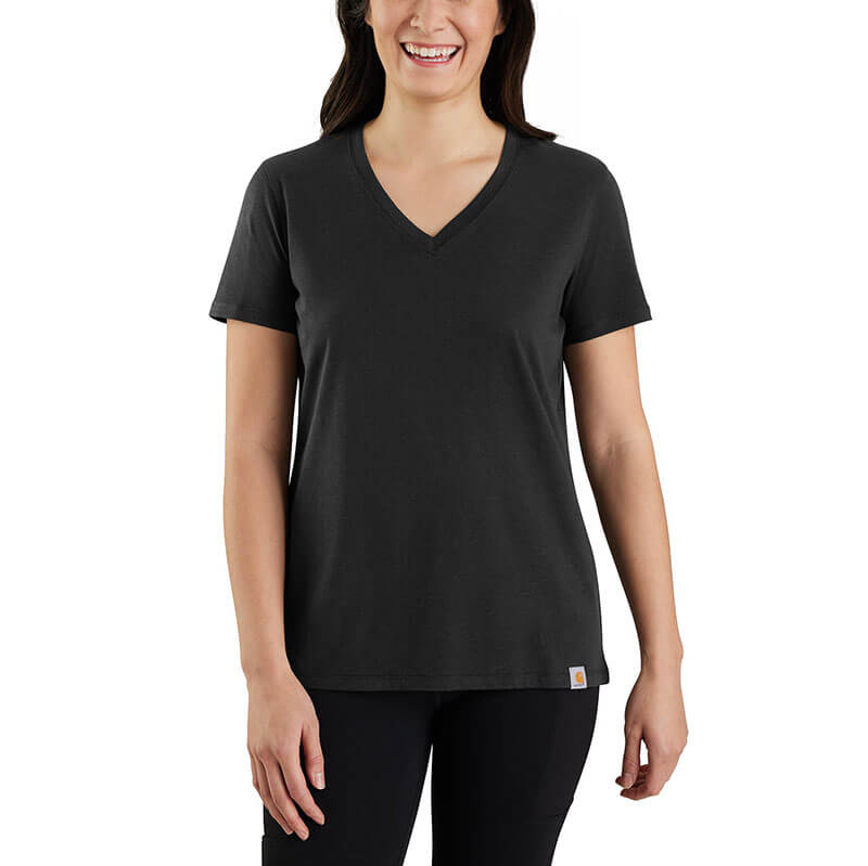 105739 - Carhartt Women's Relaxed Fit Lightweight Short-Sleeve V-Neck T-Shirt
