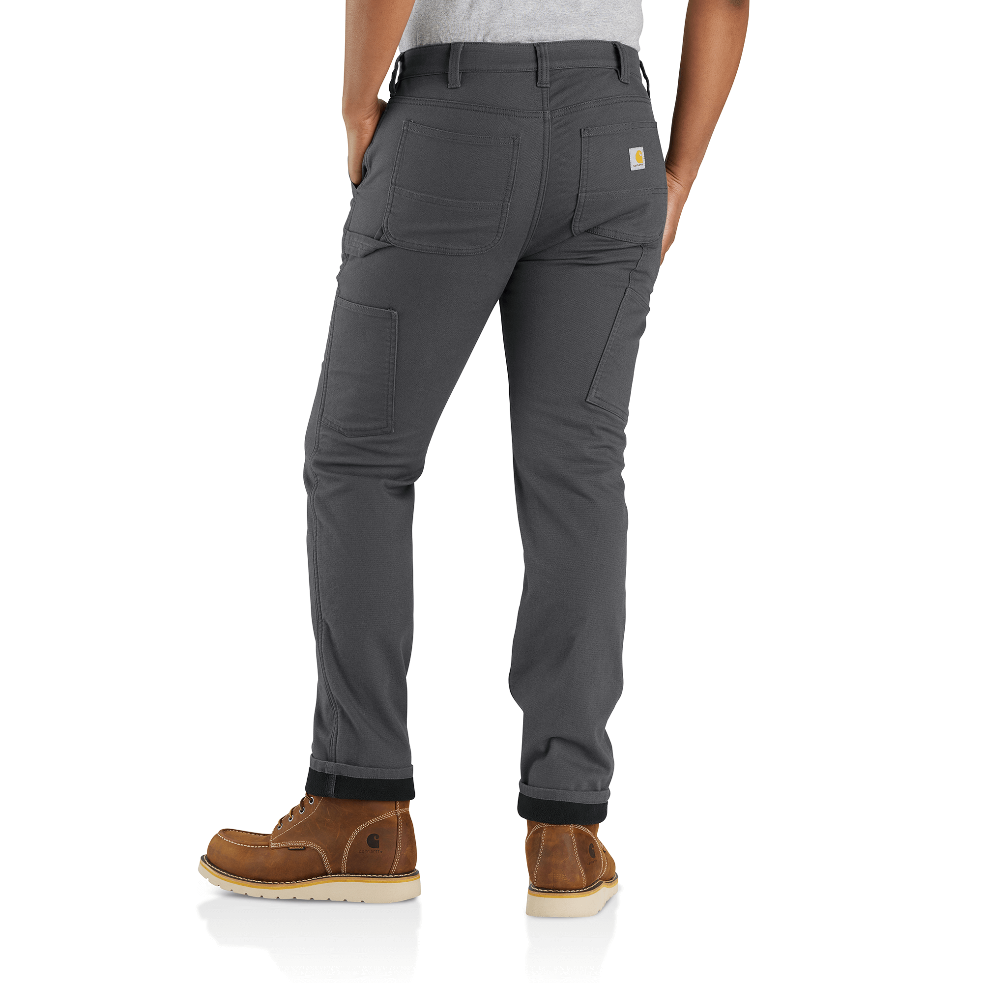105998- Carhartt Women's Fleece Lined Work Pant-Relaxed Fit-Rugged Flex Canavs