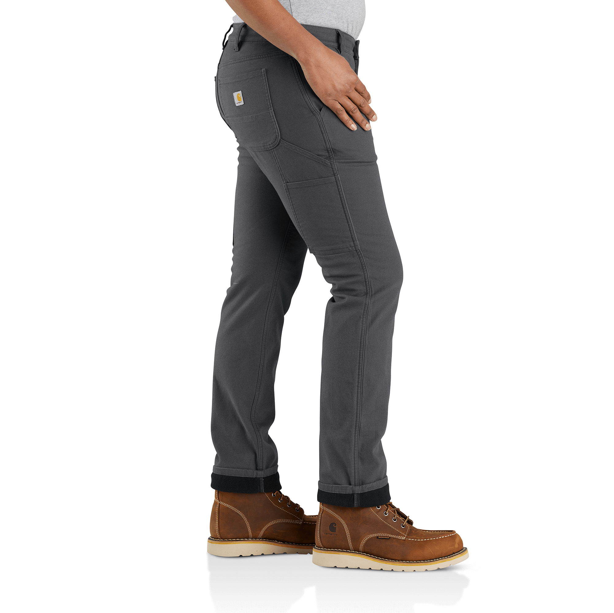 105998- Carhartt Women's Fleece Lined Work Pant-Relaxed Fit-Rugged Flex Canavs