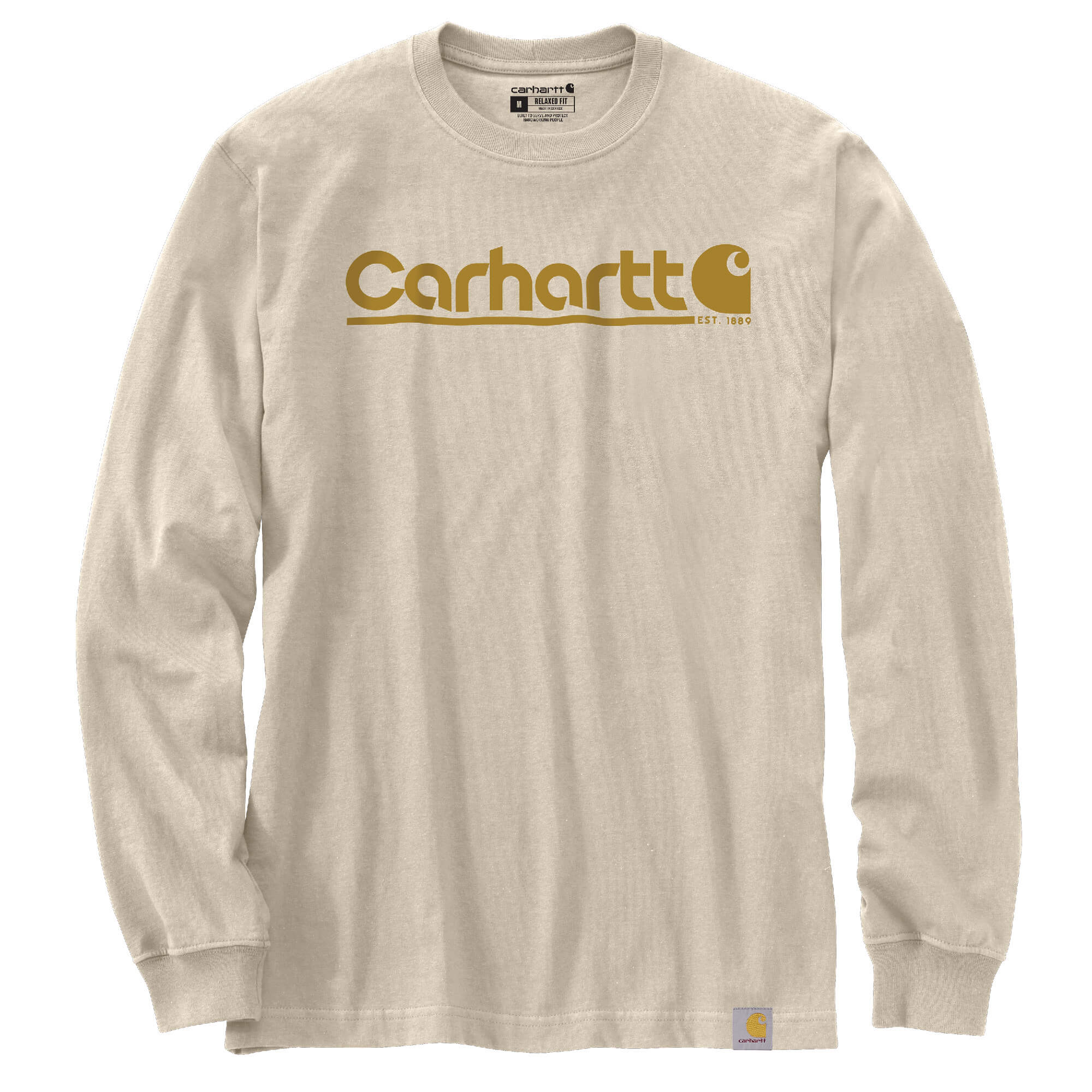 106362 - Carhatt Men's Relaxed Fit Heavyweight Long-Sleeve Logo Graphic T-Shirt