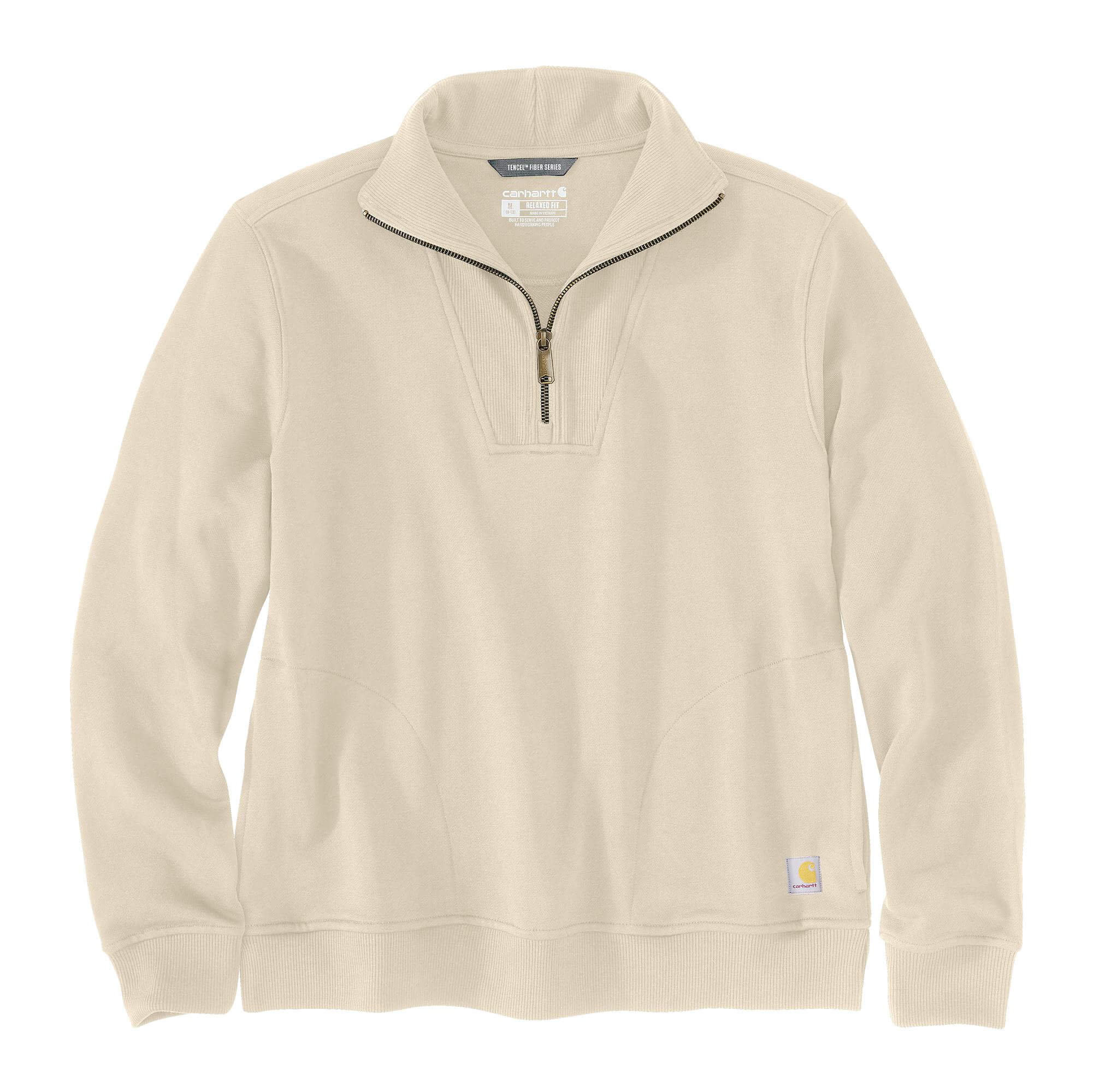 106451 - Carhartt Women's TENCEL™ Fiber Series Relaxed Fit Half-Zip Sweatshirt