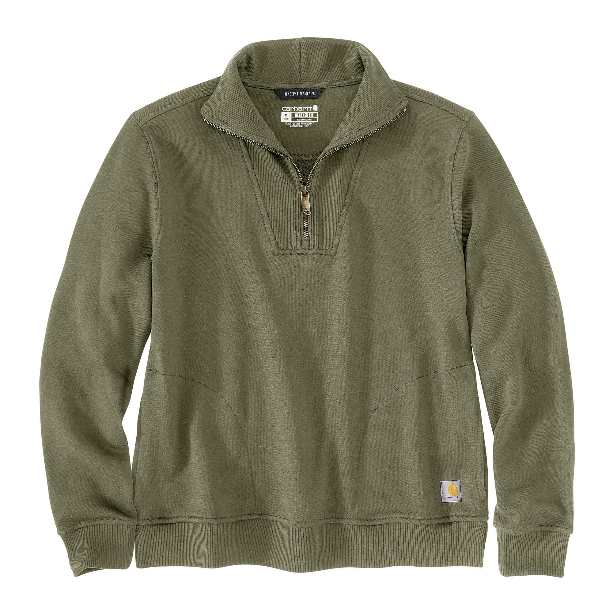 106451 - Carhartt Women's TENCEL™ Fiber Series Relaxed Fit Half-Zip Sweatshirt