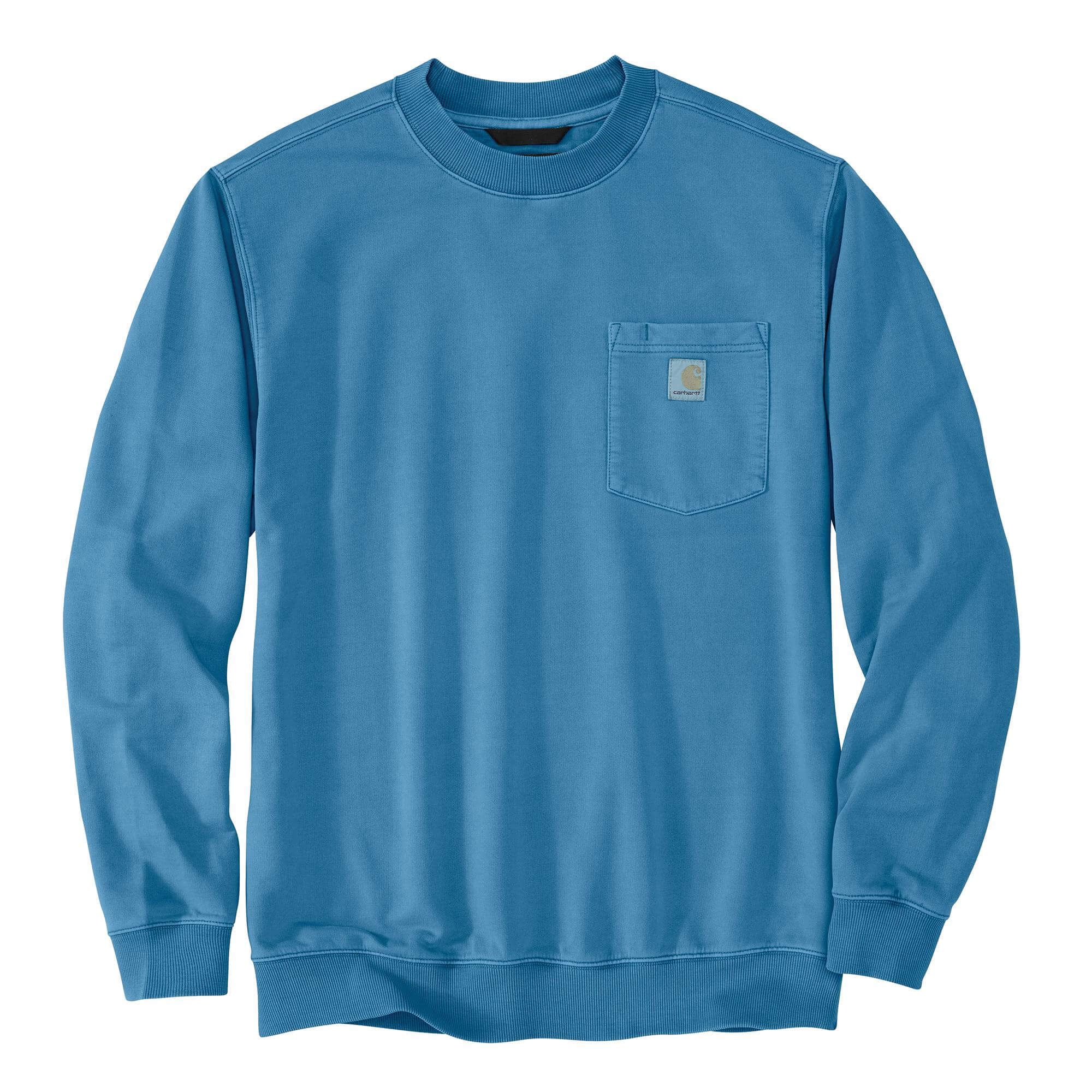 106853 - Carhartt Men's Relaxed Fit Midweight Garment Dye French Terry Crewneck Pocket Sweatshirt