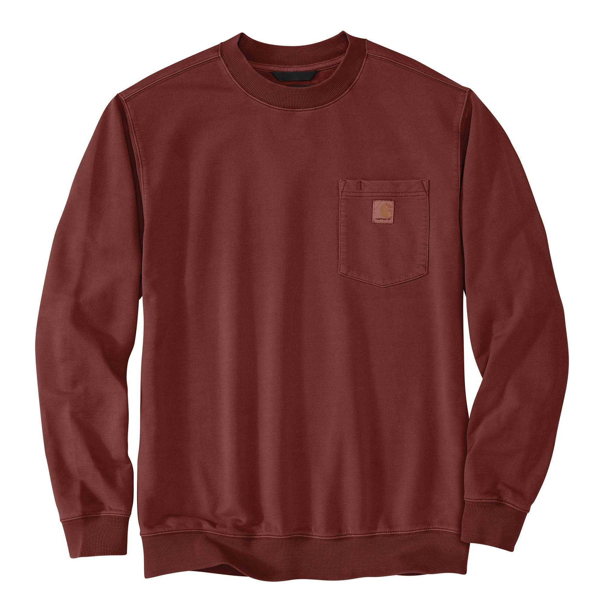 106853 - Carhartt Men's Relaxed Fit Midweight Garment Dye French Terry Crewneck Pocket Sweatshirt