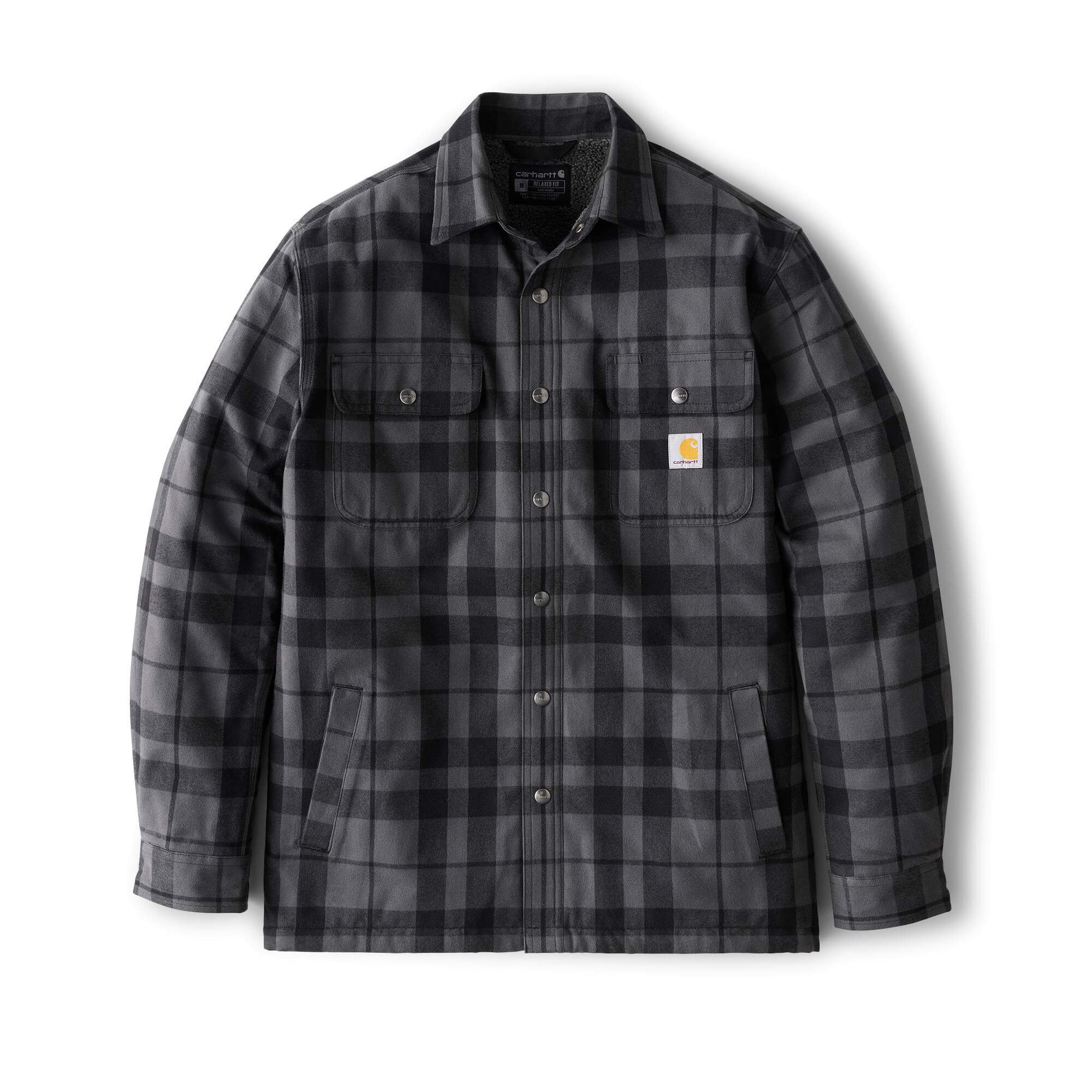 107017 - Carhartt Men's Relaxed Fit Sherpa-Lined Shirt Jac
