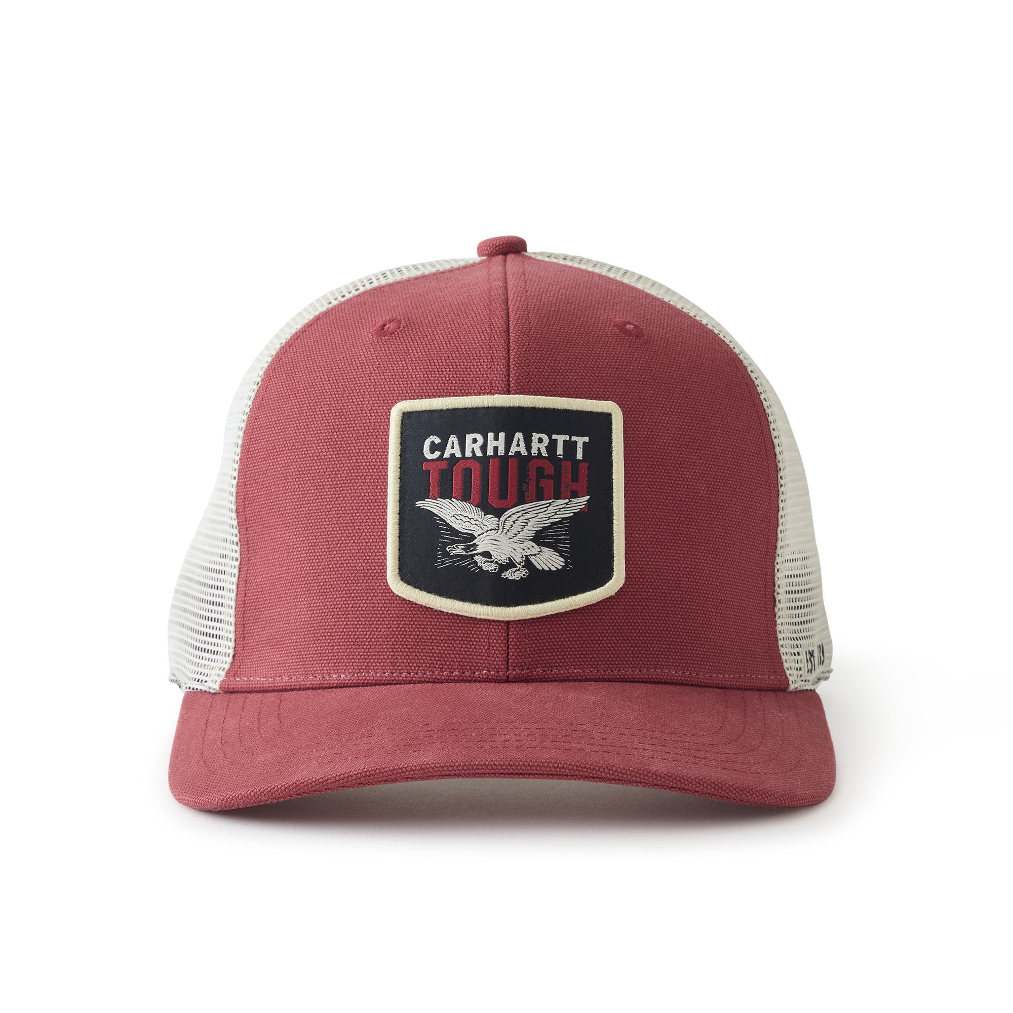 107347 - Carhartt Men's Washed Duck Flat Brim Eagle Graphic Cap