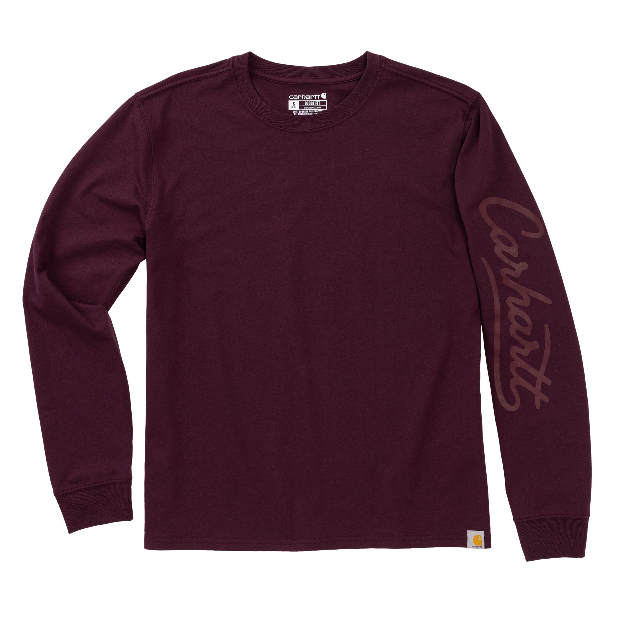 107742 - Carhartt Women's Irvine Loose Long Sleeve Logo Shirt