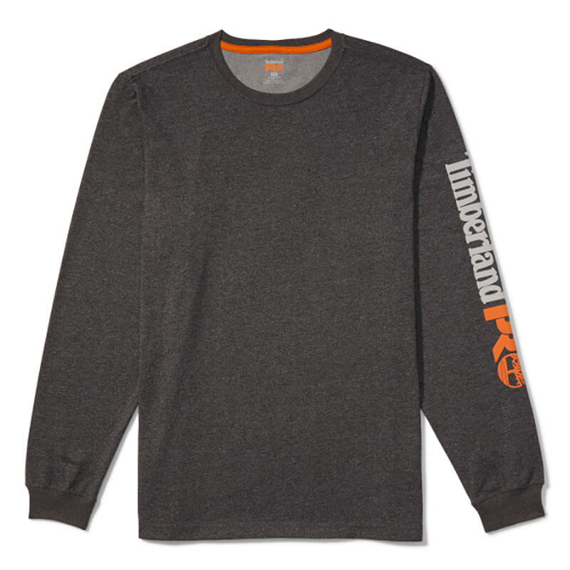 TB0A1HRV - Timberland Pro Base Plate Blended Long-Sleeve T-shirt w/ Logo