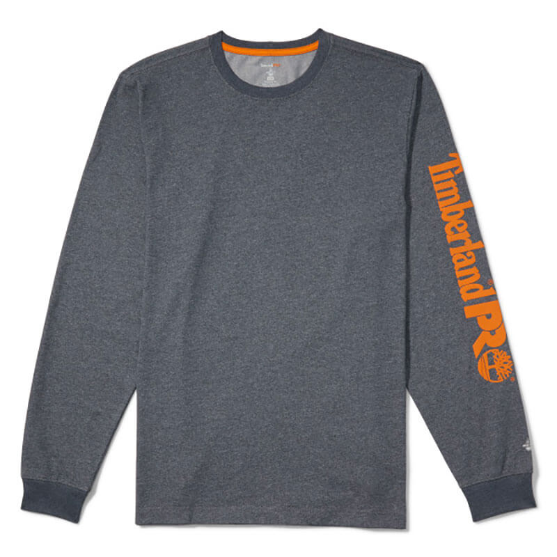 TB0A1HRV - Timberland Pro Base Plate Blended Long-Sleeve T-shirt w/ Logo
