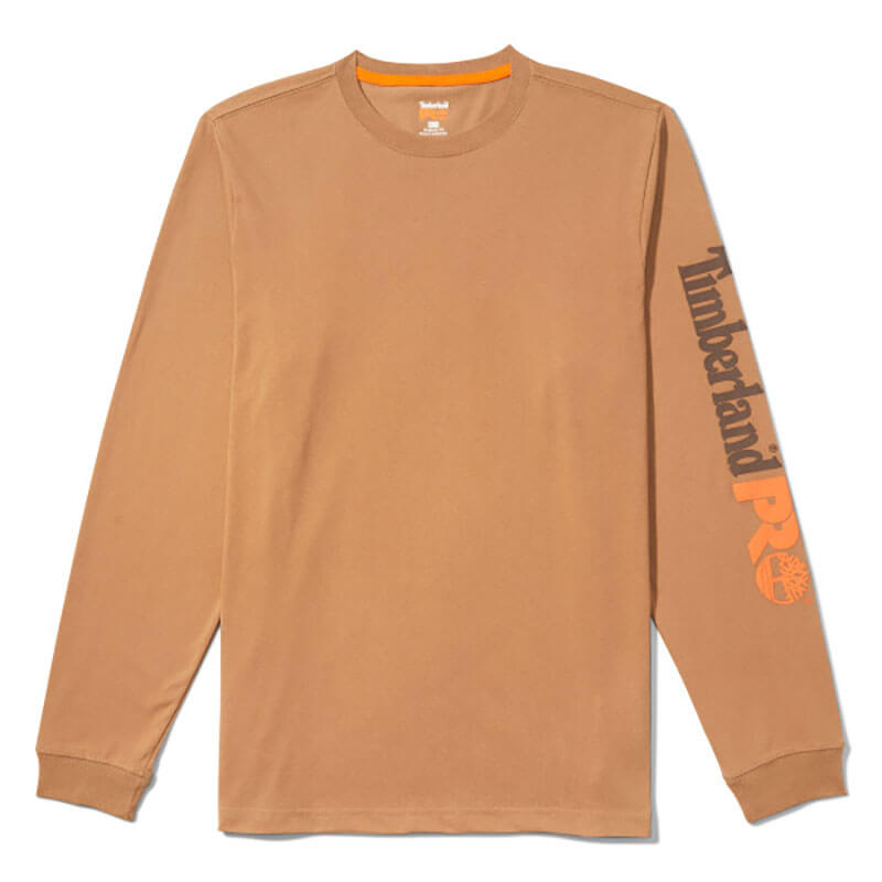 TB0A1HRV - Timberland Pro Base Plate Blended Long-Sleeve T-shirt w/ Logo