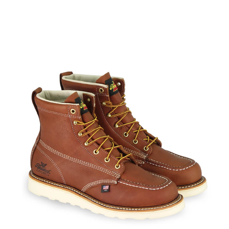 804-4200 - Thorogood Men's 6-inch American Heritage Moc Toe Safety Toe Boots