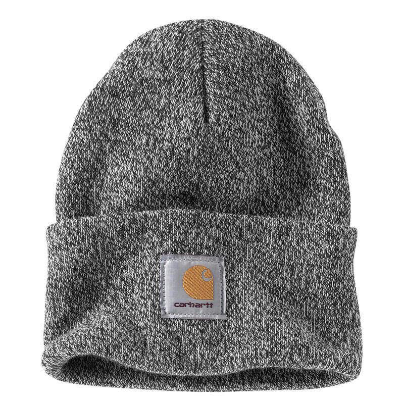 Carhartt Knit Cuffed Beanie Black White A18 019