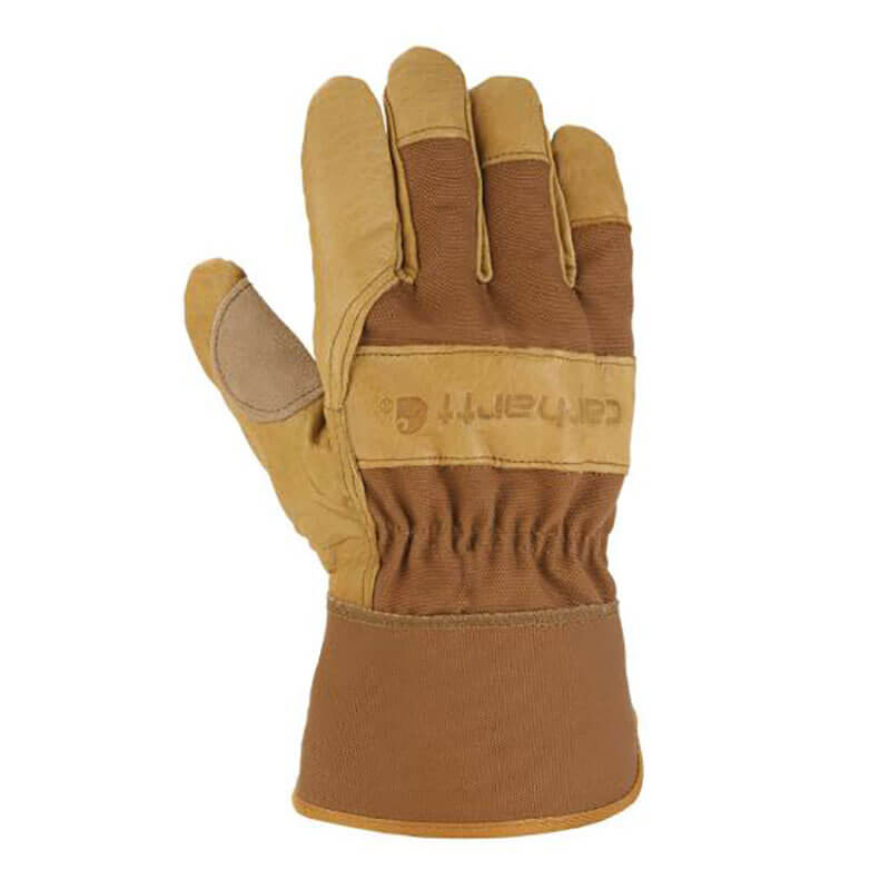 A518 Carhartt Men s Duck Synthetic Leather Safety Cuff Glove