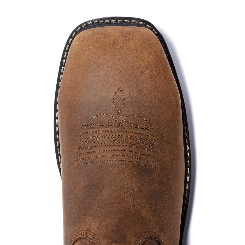 TB0A24BH214 - Timberland Pro Men's True Grit Pull On Composite-Toe Waterproof Work Boot