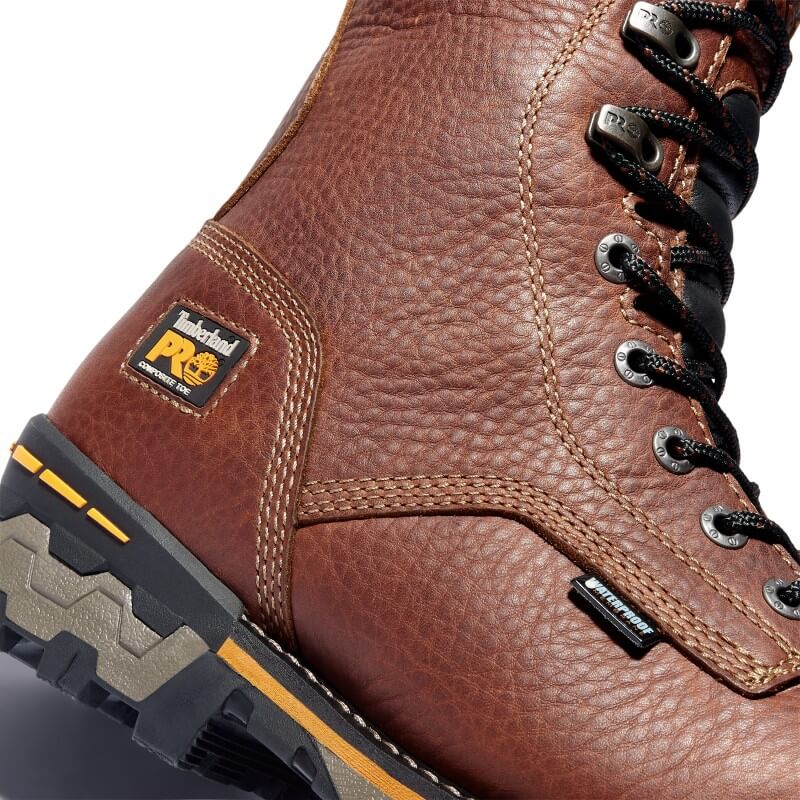 TB01112A214 -Timberland Pro Men's Boondock 8-inch Composite Toe Waterproof Work Boot