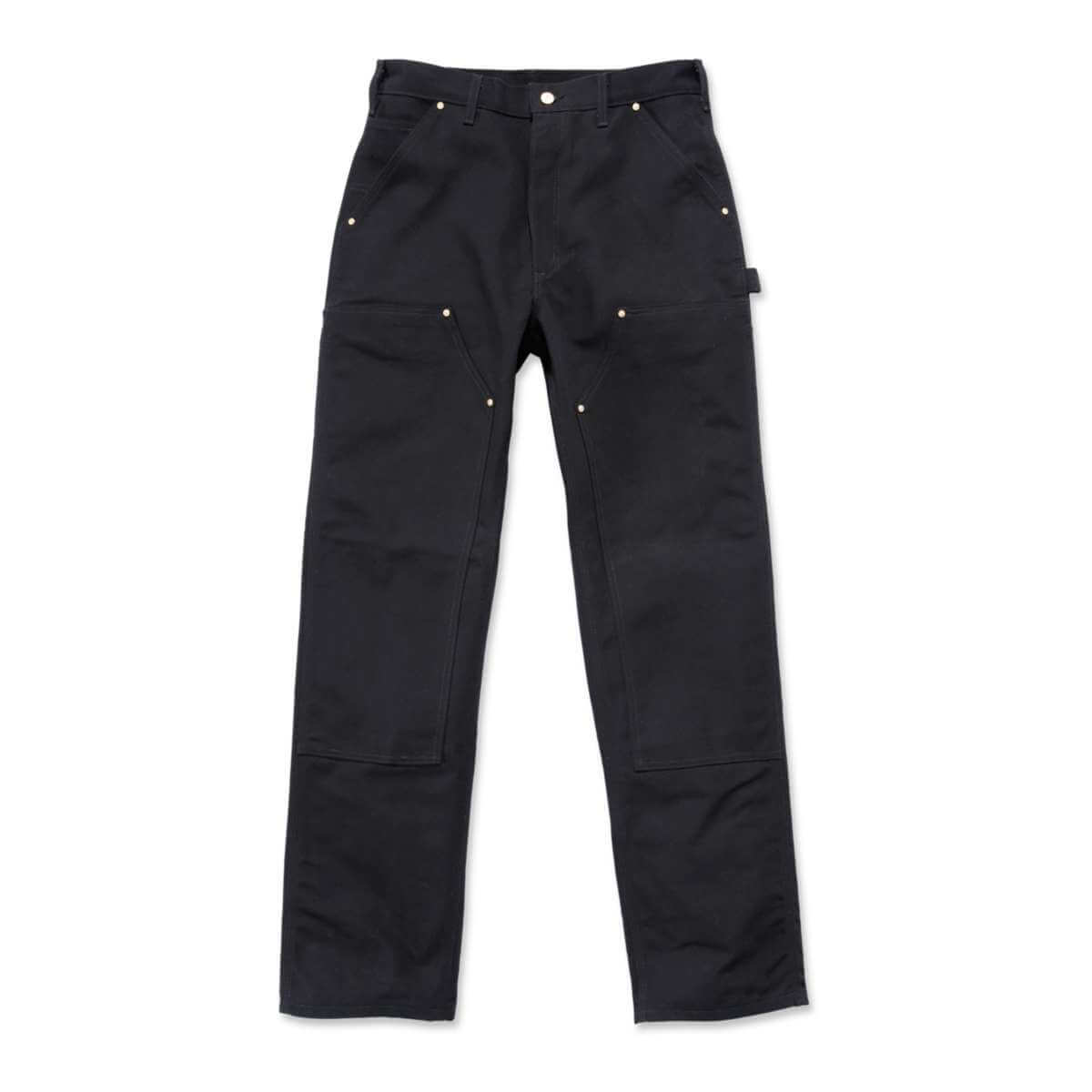 Loose Fit Washed Duck Flannel-Lined Utility Work Pant