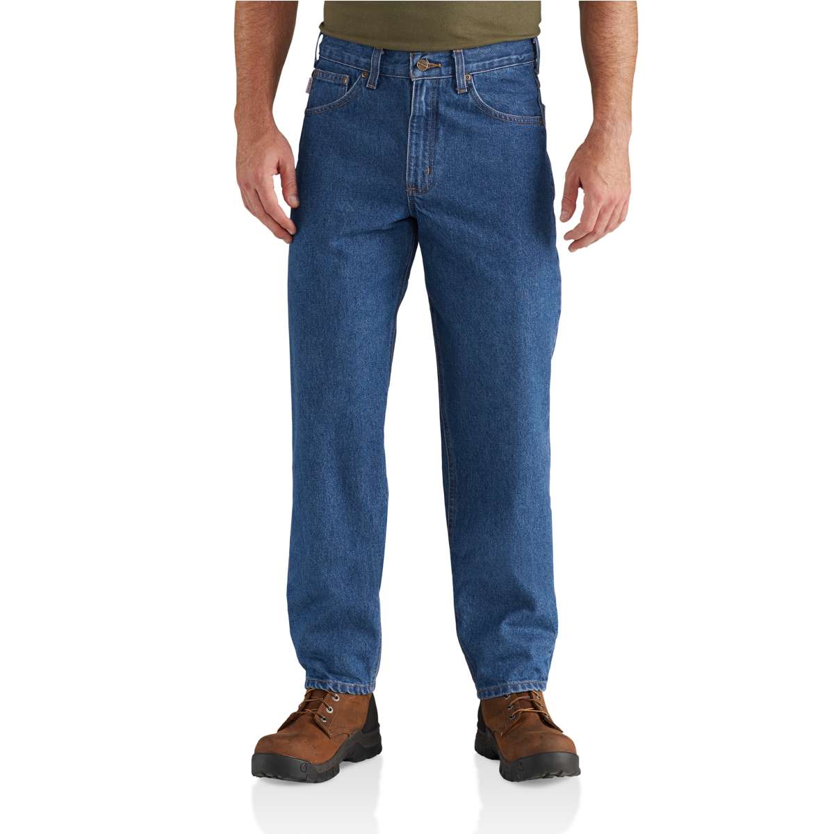 B17 - Carhartt Men's  Relaxed Fit Heavyweight 5 Pocket Tapered Jean