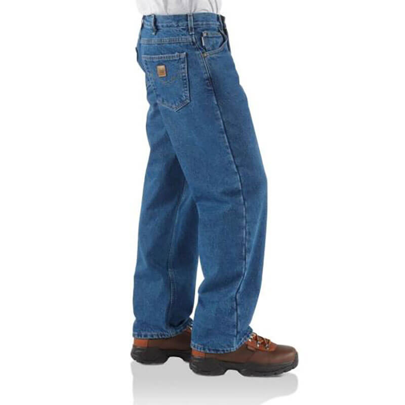 B21 - Carhartt Men's Denim Relaxed Fit Jeans - Flannel Lined