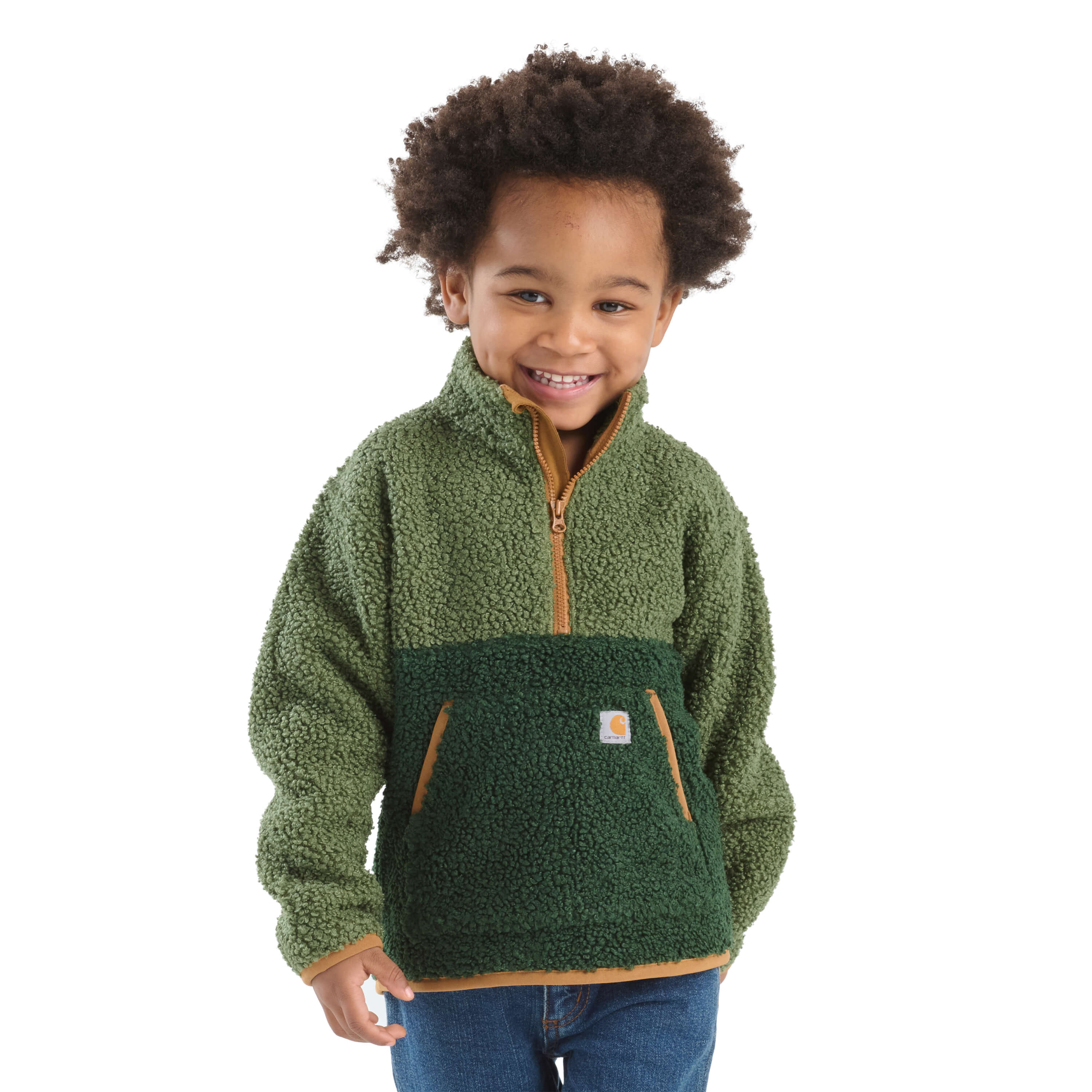 CA6777 - Carhartt Boy's Long-Sleeve Sherpa Half-Zip Sweatshirt