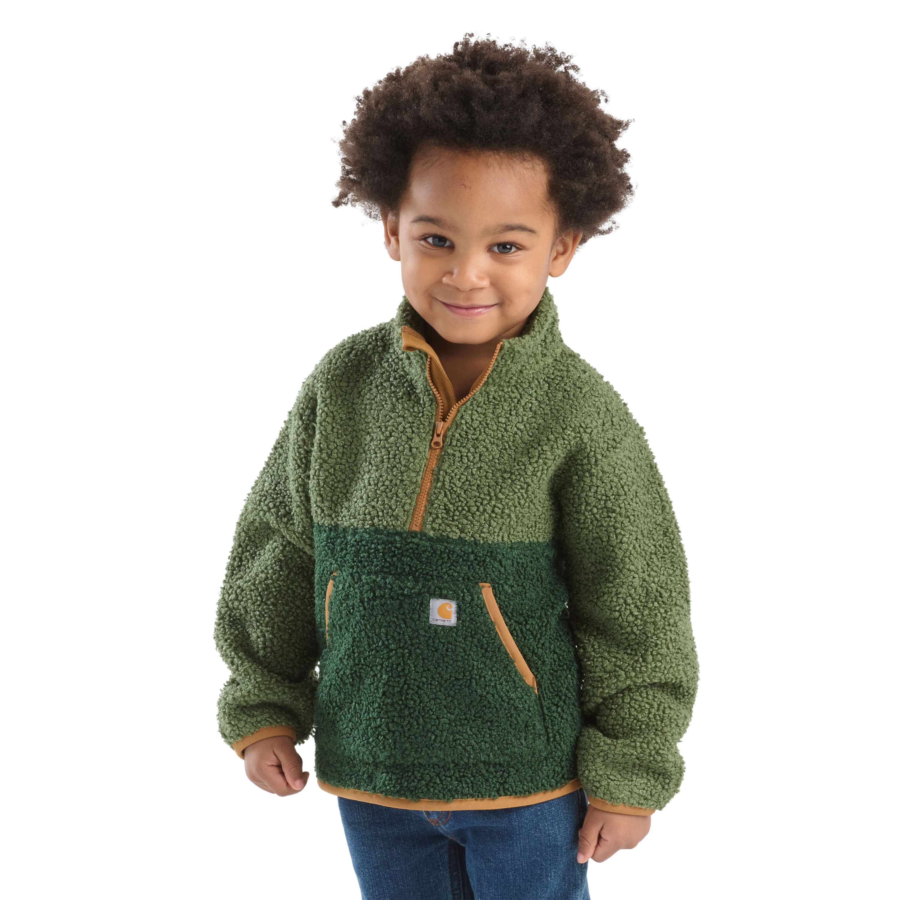 CA6777 - Carhartt Boy's Long-Sleeve Sherpa Half-Zip Sweatshirt